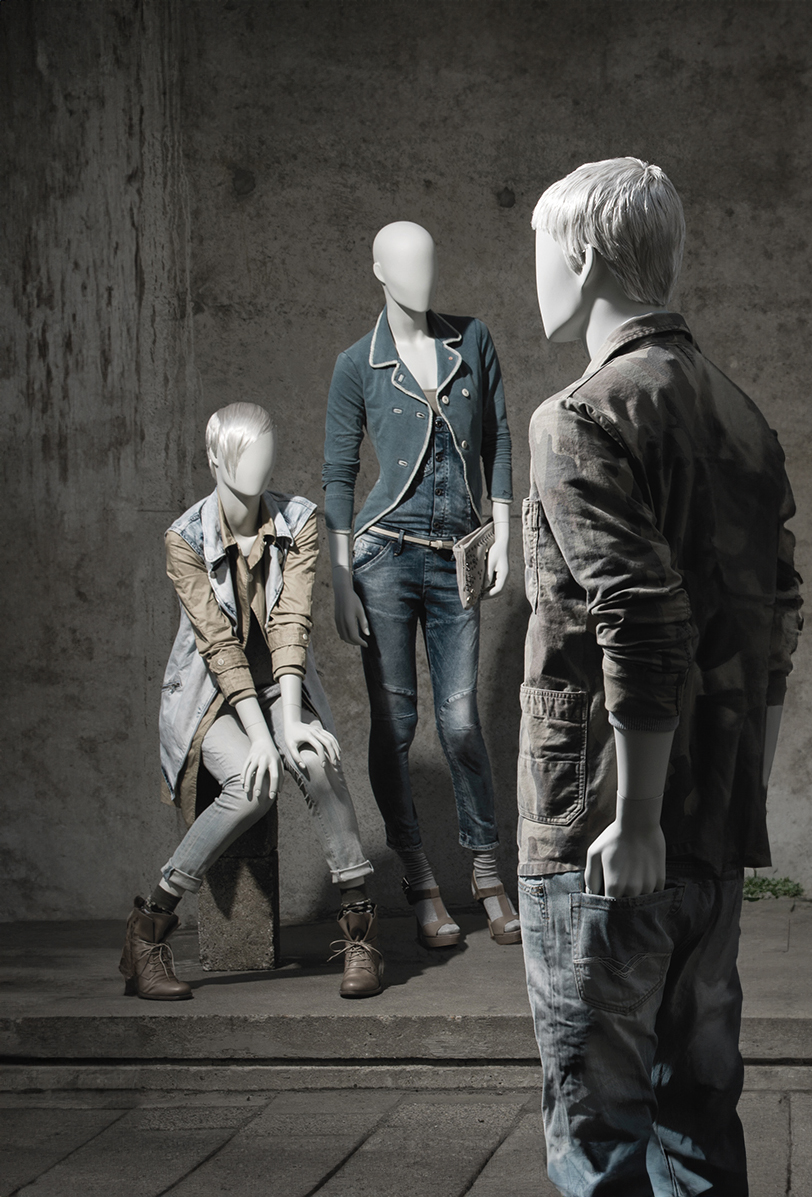 Semi abstract mannequins – Casual collection Hans Boodt Mannequins